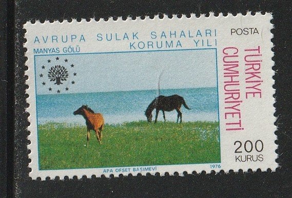 Verenigd Europa 1976 - Turkije - Paarden, Ophalen, Postfris, Overige thema's