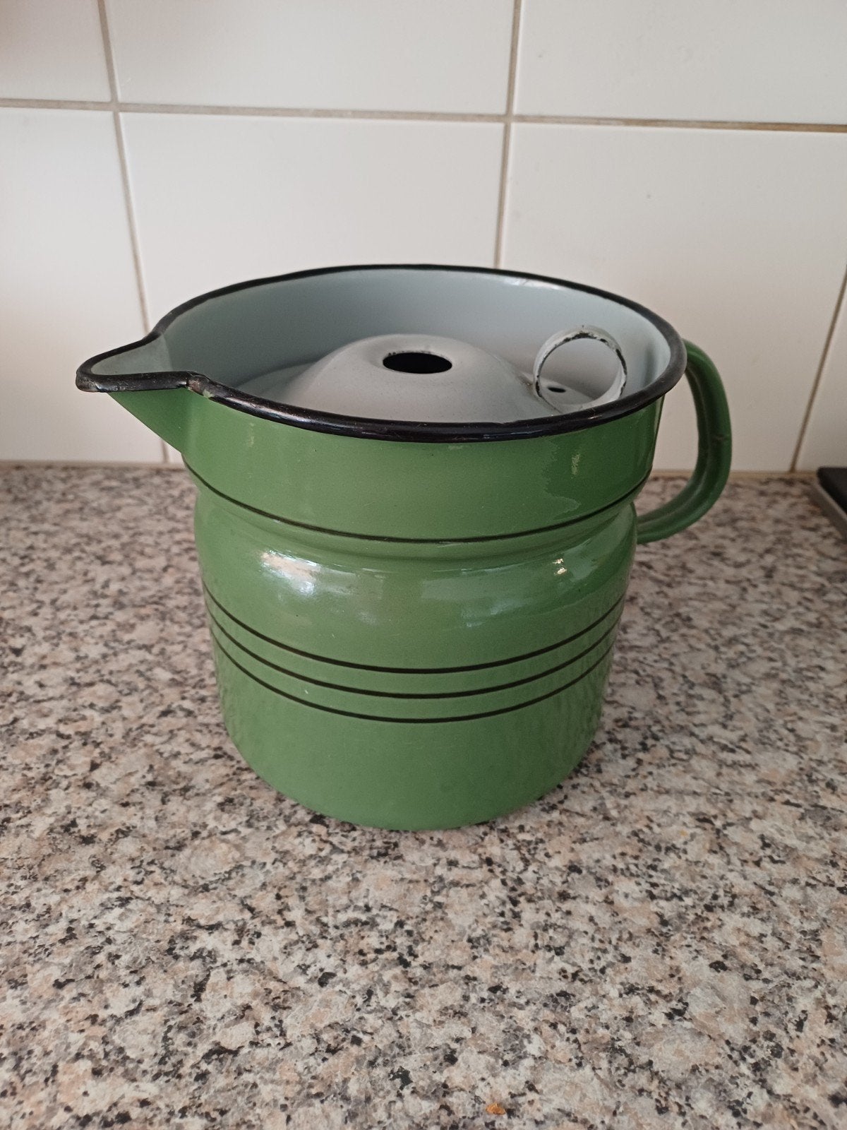 Antieke,Retro grote melk koker, Antiek en Kunst, Antiek | Emaille, Ophalen