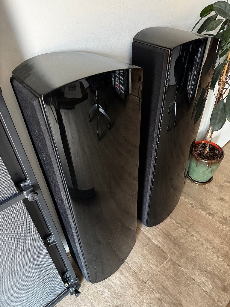 KEF XQ40 Piano Black, Audio, Tv en Foto, Vloerstaande luidspreker, Gebruikt, Ophalen, 150 watt of meer