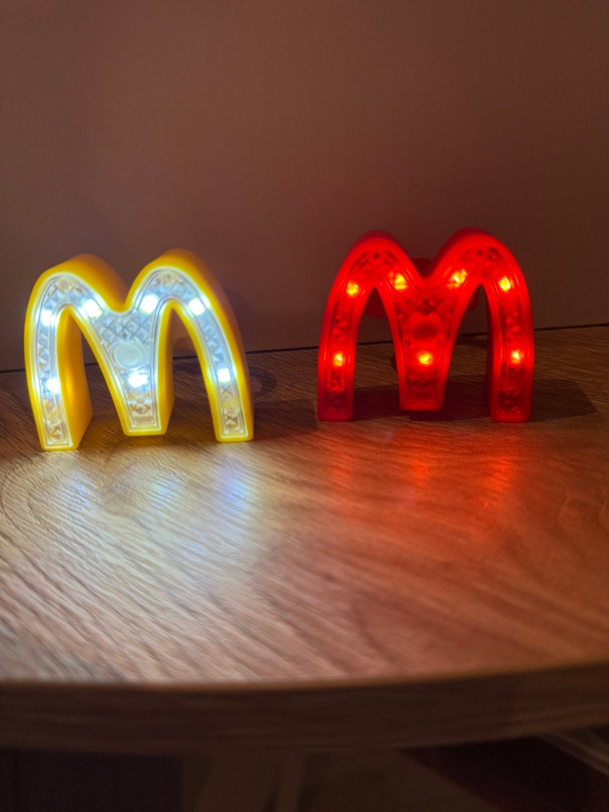mcdonalds fietslampjes, Ophalen of Verzenden, Zo goed als nieuw, Batterij, Verlichtingsset