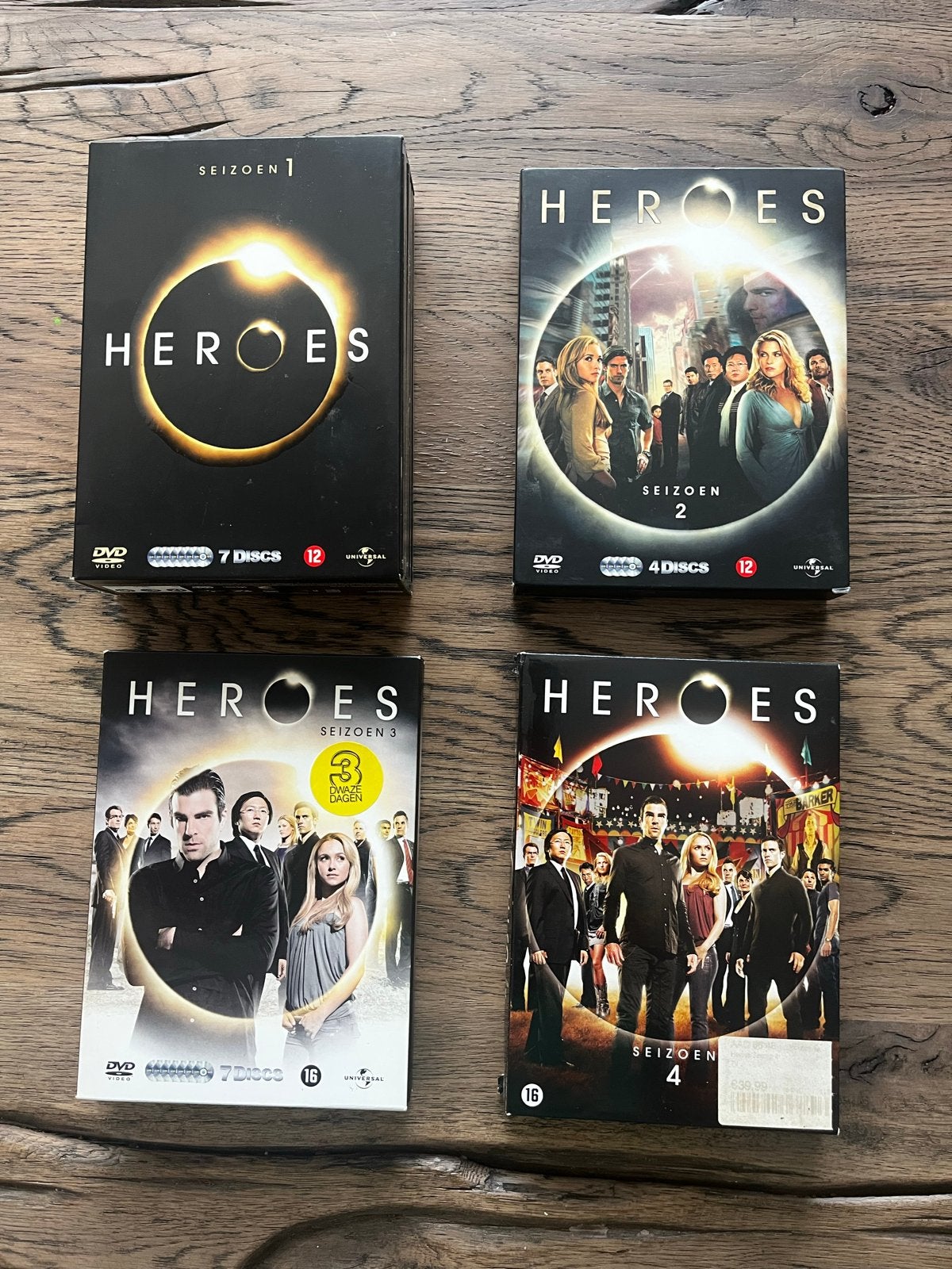 Heroes DVD Seizoenen 1, 2, 3 en 4, Engels, Vanaf 16 jaar, Nederlands, Science Fiction en Fantasy