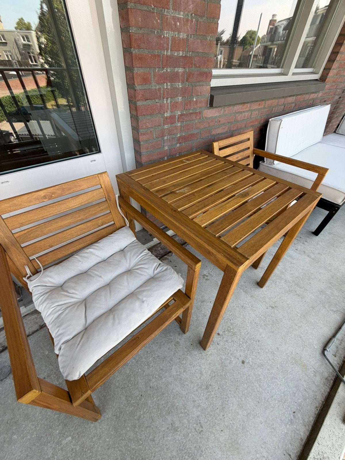 IKEA NÄMMARÖ tuinset met tafel en 2 stoelen, Tuin en Terras, Tuinsets en Loungesets, Ophalen, Zo goed als nieuw
