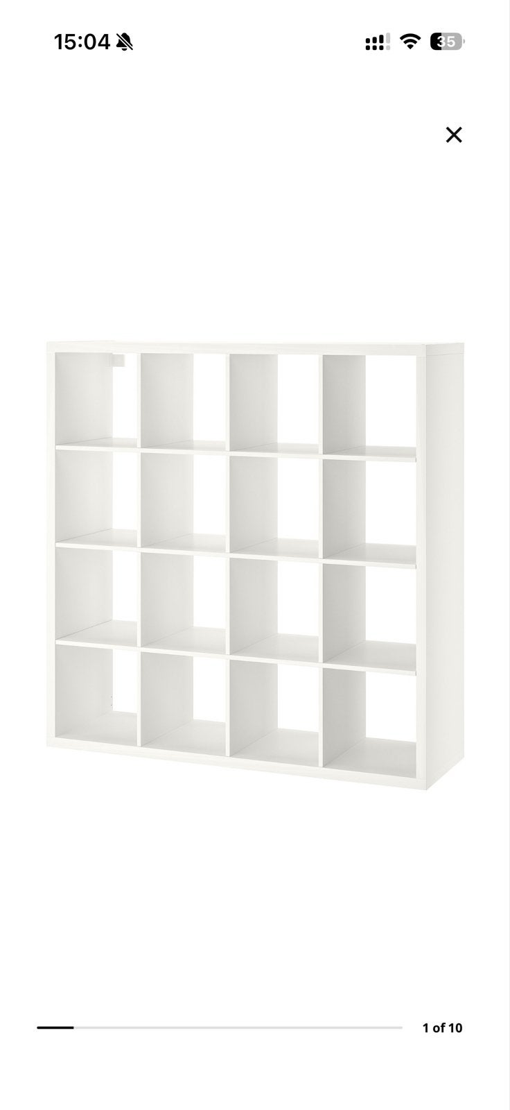 IKEA KALLAX Kast/Boekenkast - Wit, 147x147 cm, Ophalen, Gebruikt, 100 tot 150 cm, 150 tot 200 cm