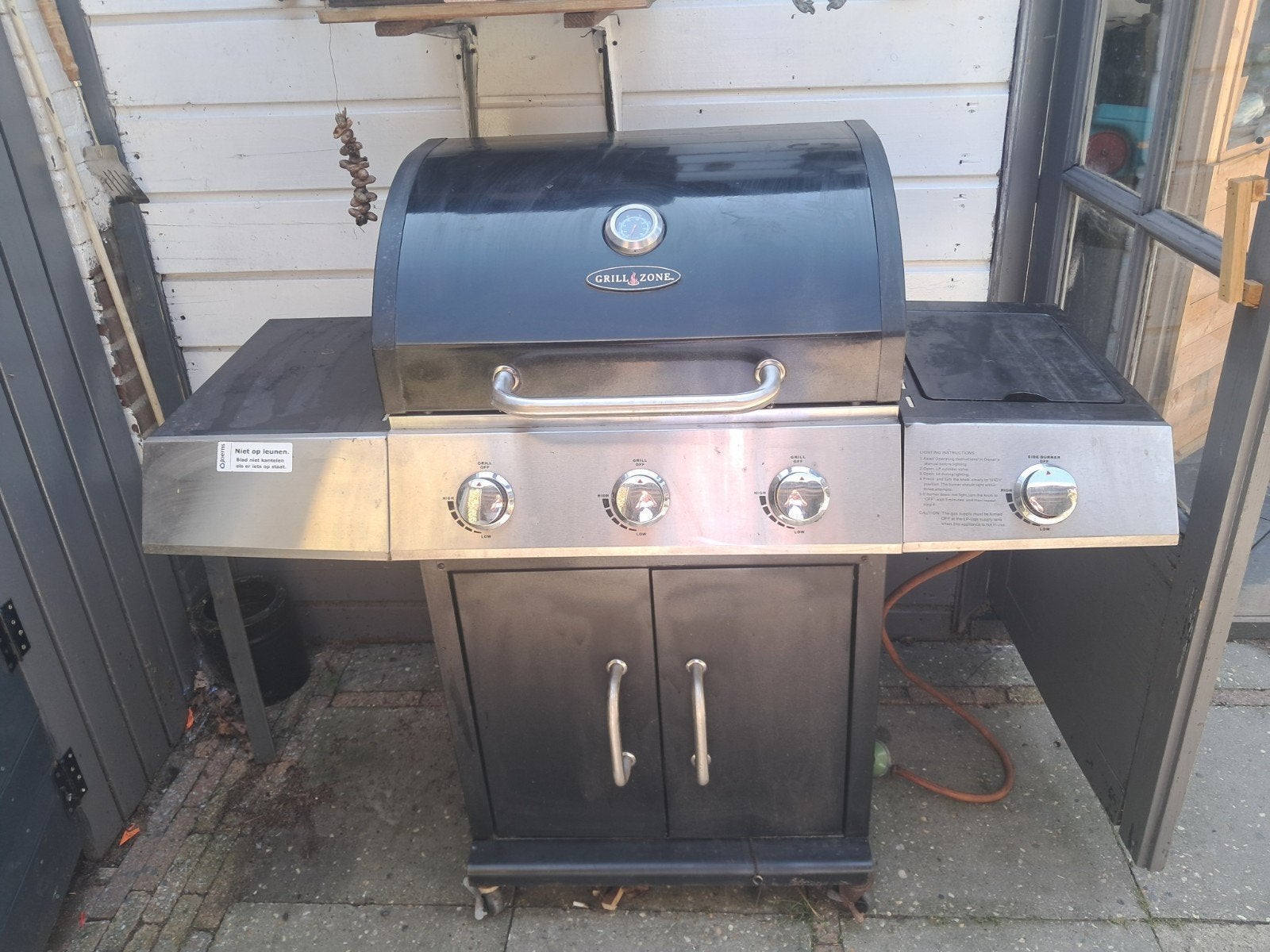 Grillzone gas barbecue bbq, Ophalen, Gebruikt