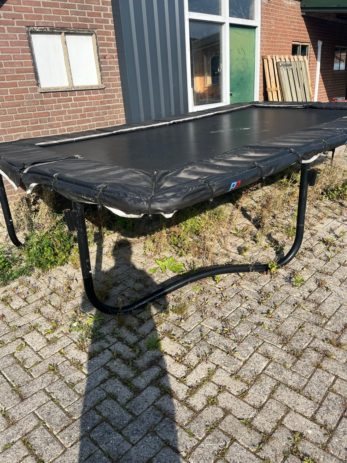 Grote trampoline 5 x 2.5 meter, Ophalen of Verzenden, Gebruikt