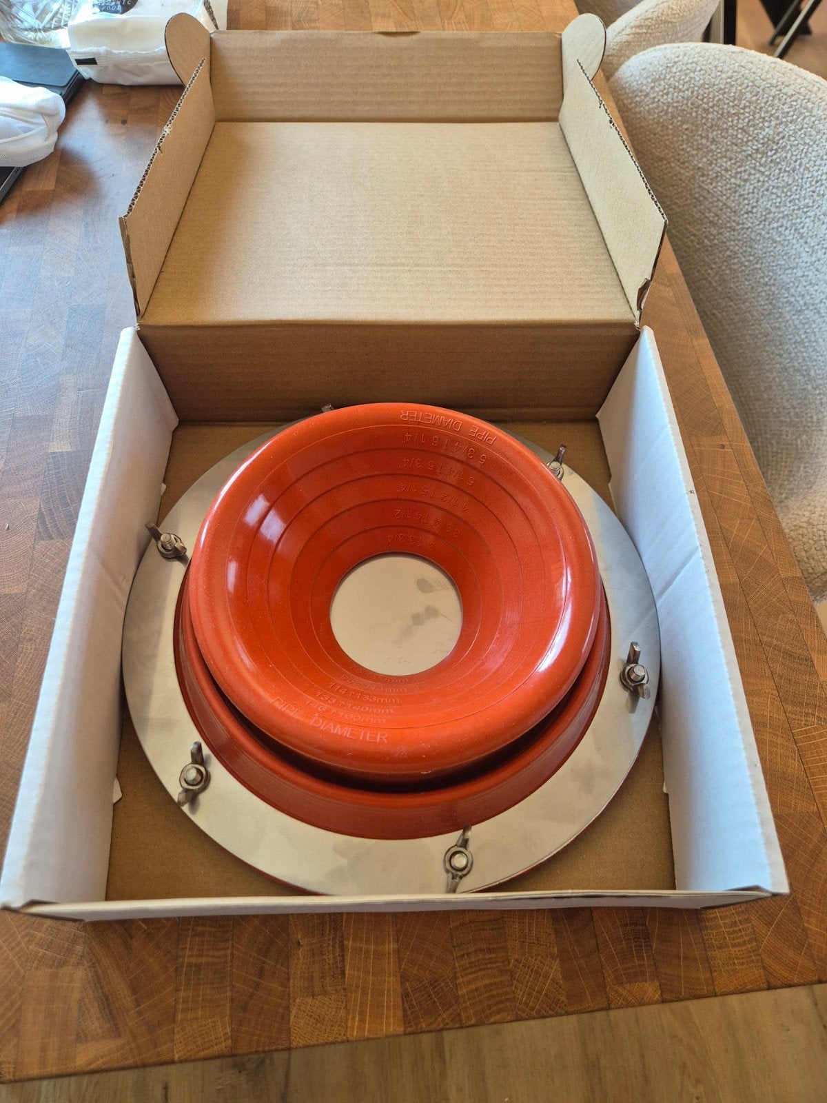 Dakdoorvoer voor tentkachel 6-16cm - Nieuw, Ophalen of Verzenden, Nieuw
