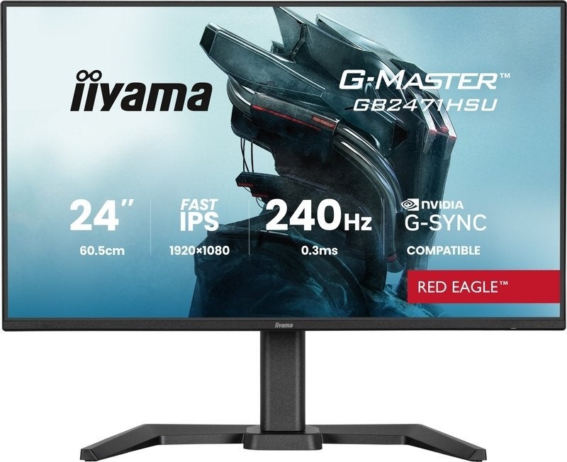 iiyama G-MASTER GB2471HSU 24" Gaming Monitor 240Hz IPS, Iiyama, IPS, Full HD, Minder dan 1 ms