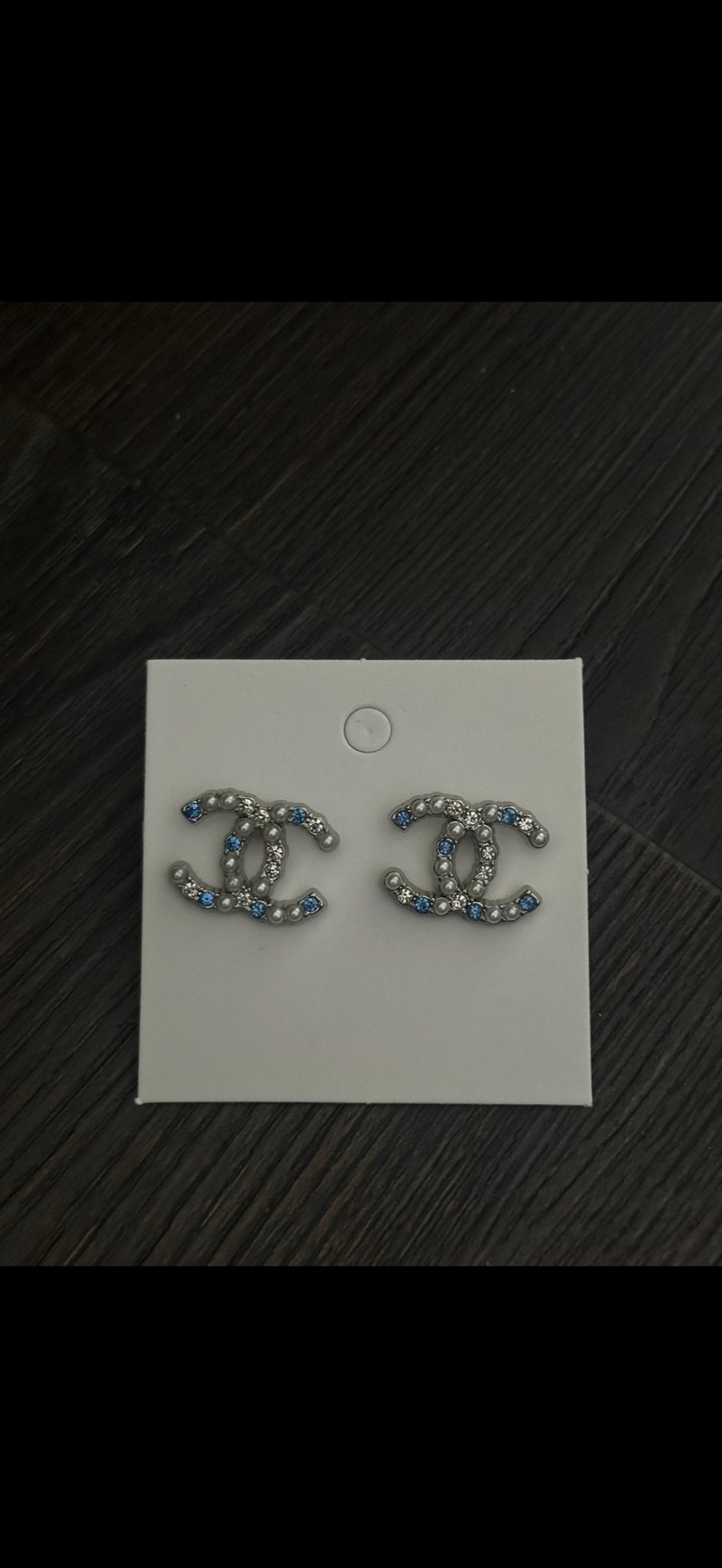Nieuwe Zilveren Oorbellen met Blauwe Steentjes, Met kristal, Blauw, Nieuw, Ophalen of Verzenden