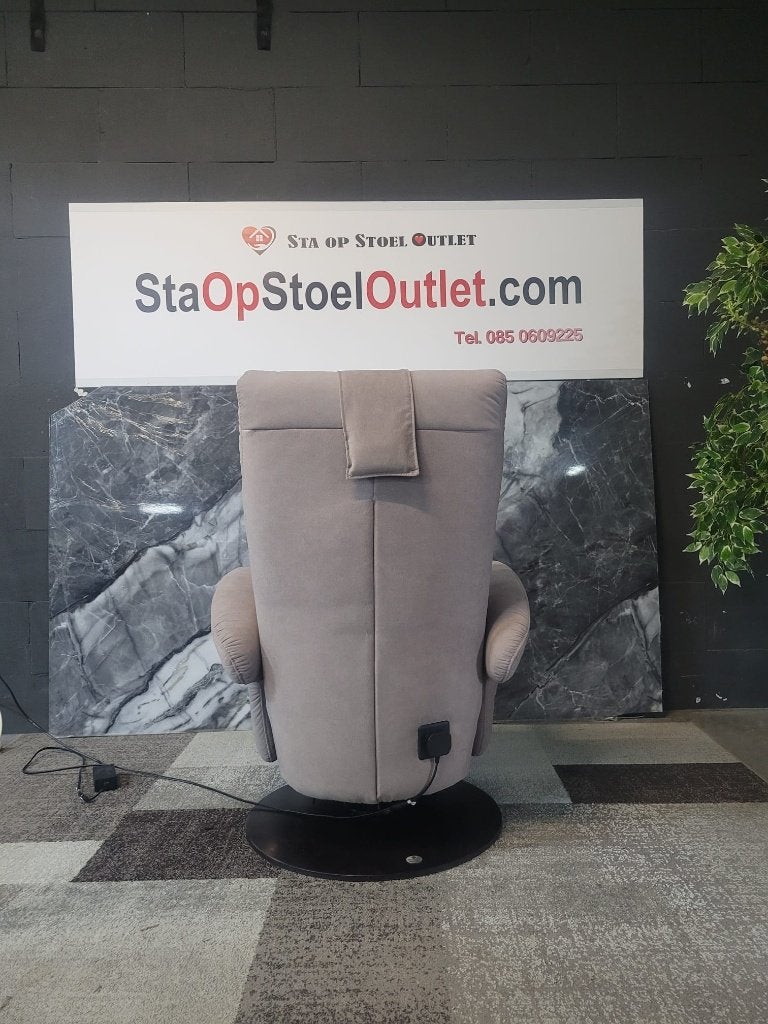 Staopstoel Meubelzorg taupe stof, Minder dan 50 cm, Minder dan 75 cm, Ophalen of Verzenden, Zo goed als nieuw