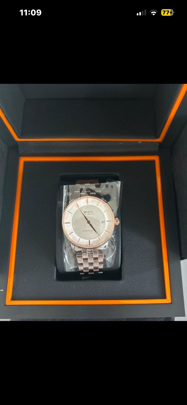 Mido danes horloge, Verzenden, Zo goed als nieuw, Staal, Overige merken