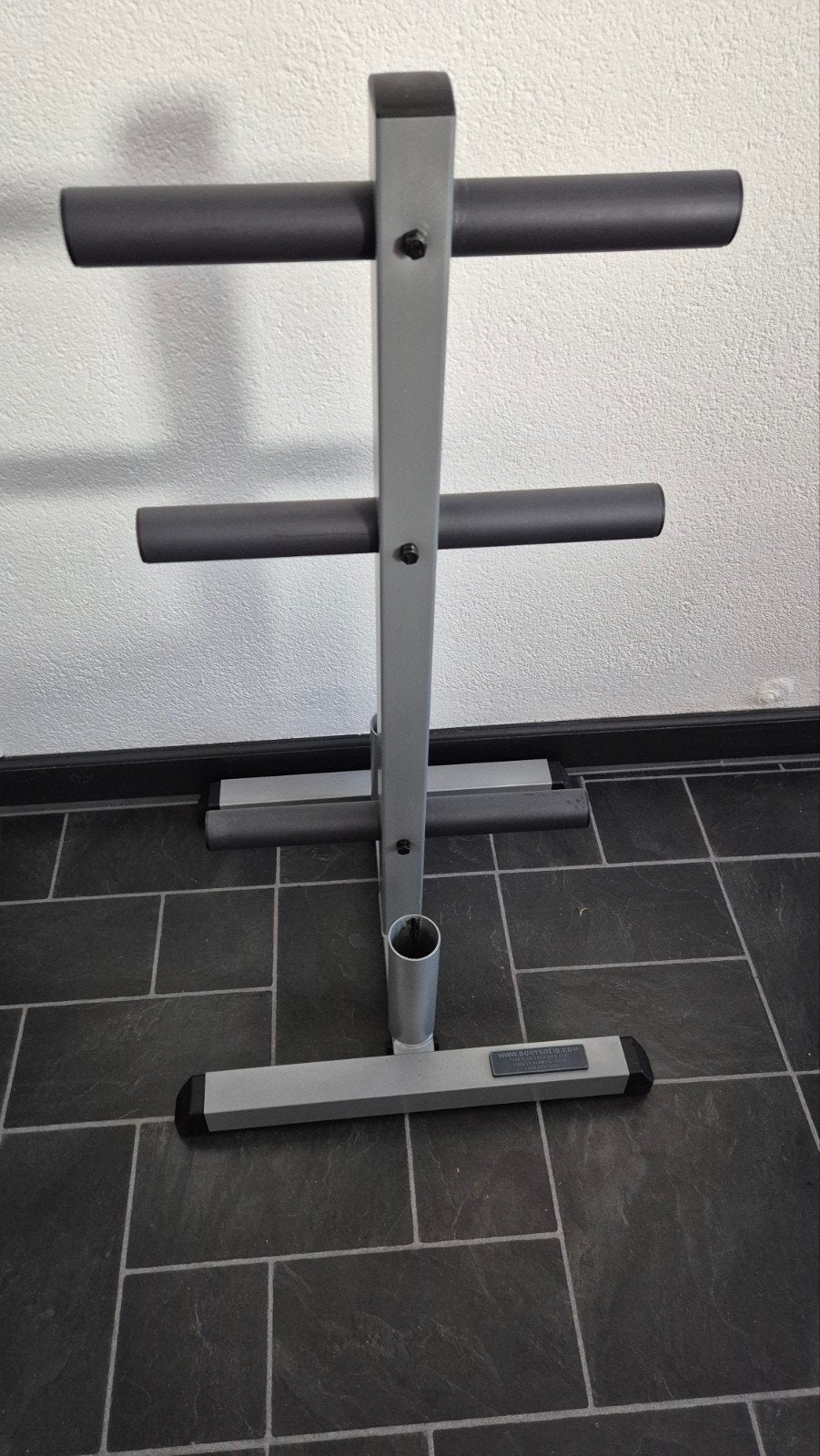 Plate Tree / Body-Solid / Olympic & Bar Holder, Sport en Fitness, Fitnessmaterialen, Ophalen, Zo goed als nieuw, Halterschijven