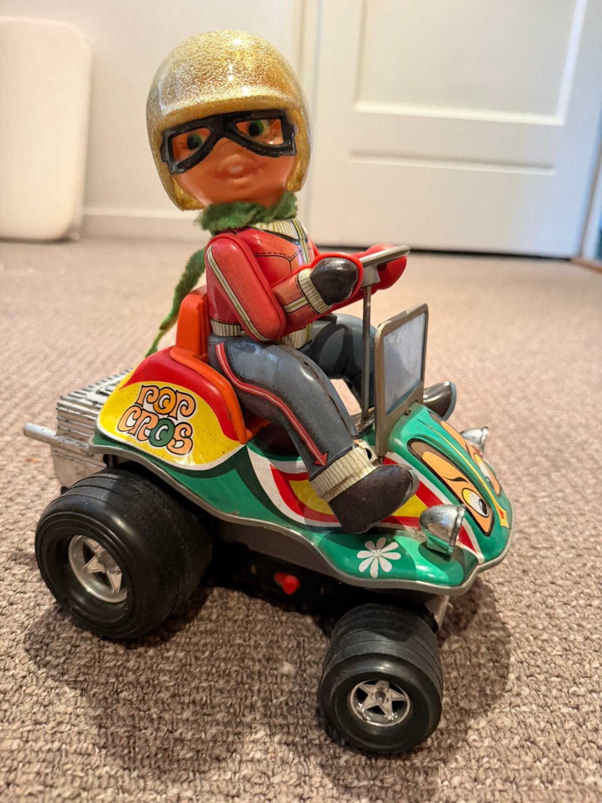 Vintage Speelgoed Raceauto met Coureur - Jaren '70, Ophalen of Verzenden, Gebruikt, Jongen of Meisje