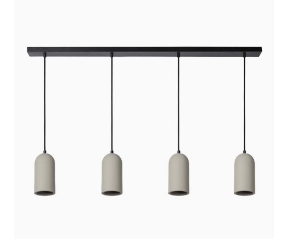 Lucide Gipsy Hanglamp - 4-lichts - Grijs, Ophalen, Nieuw, Metaal, E27 (groot)