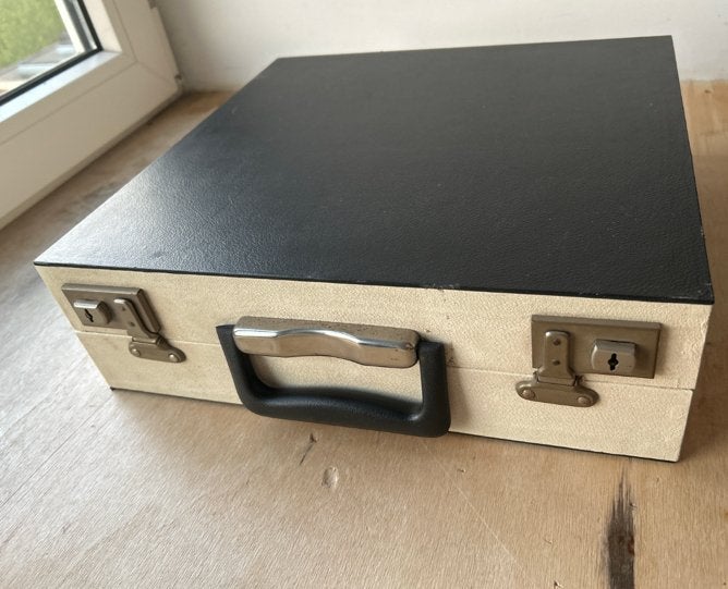 Vintage Reis/opberg koffer voor elpee vinyl langspeel platen, Ophalen, Zo goed als nieuw, Flightcase
