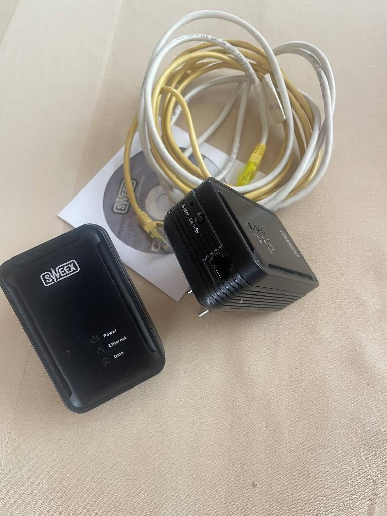 Internet via stopcontact, Computers en Software, Ophalen of Verzenden, Zo goed als nieuw, Router met modem, Sweex