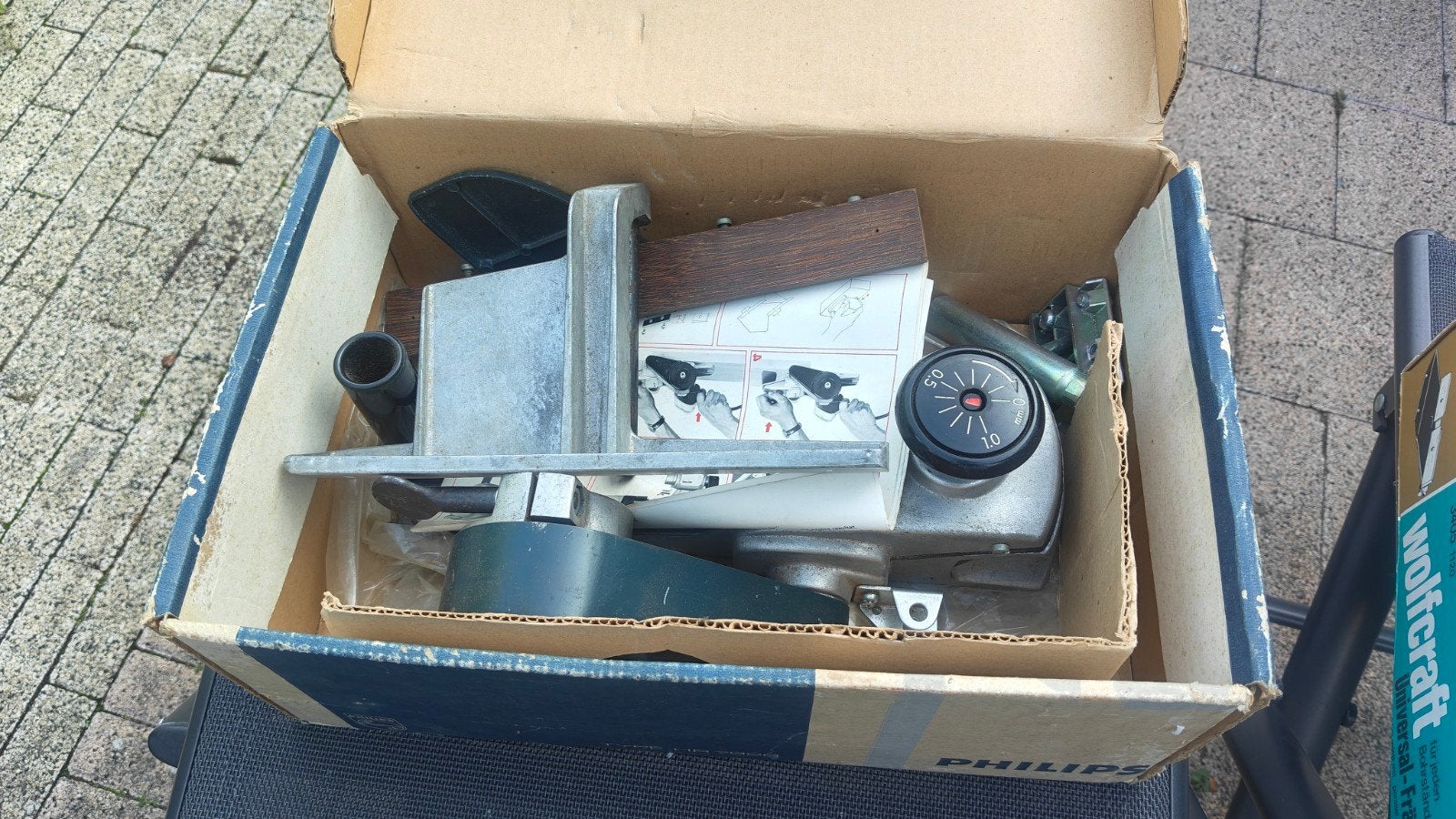 Vintage Bosch Combi en Philips gereedschap set, Ophalen, Gebruikt, Overige typen, Bosch