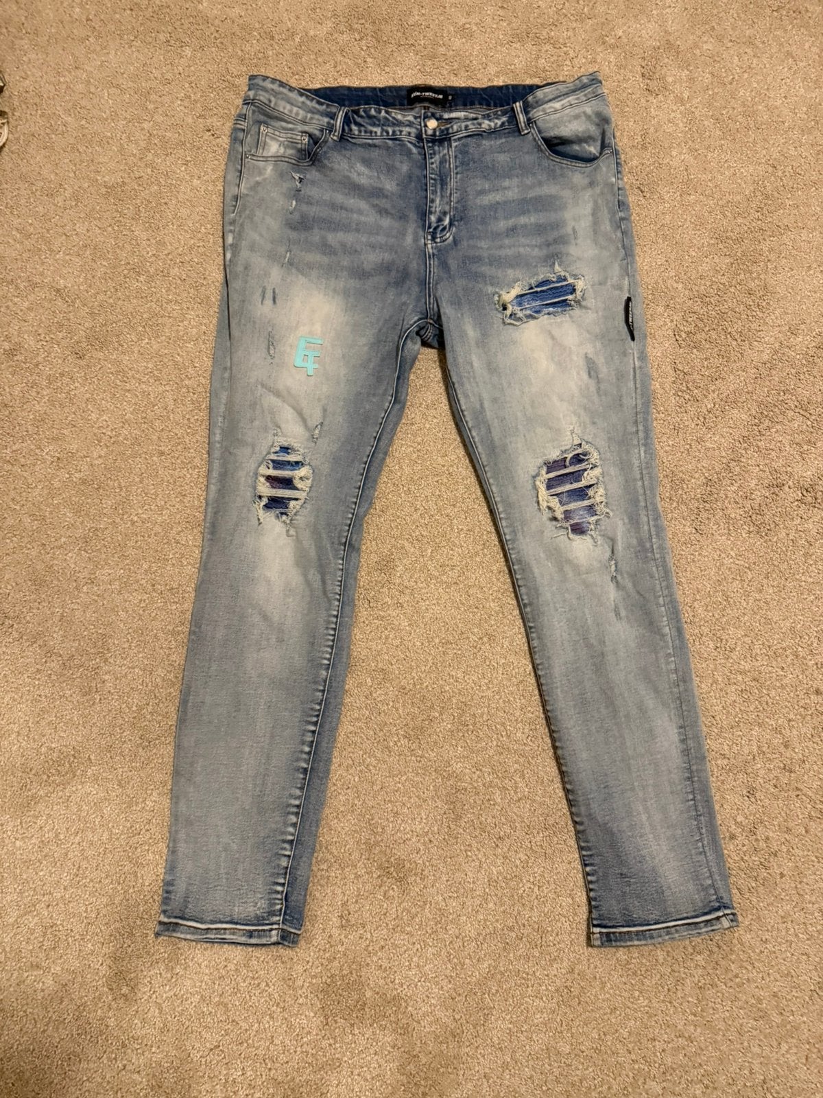 Een tweetje spijkerbroek, Kleding | Dames, Spijkerbroeken en Jeans, Ophalen, Zo goed als nieuw, Blauw, Overige jeansmaten