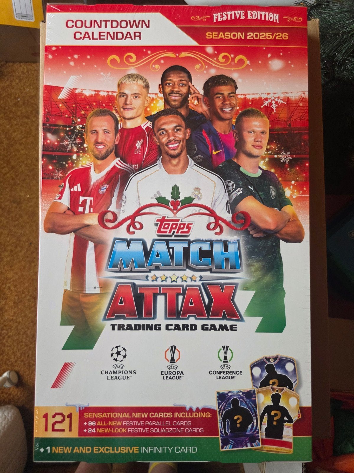 UCC Match Attax 2025/26 Adventskalender (nieuw), Verzamelen, Ophalen of Verzenden, Nieuw, Buitenlandse clubs