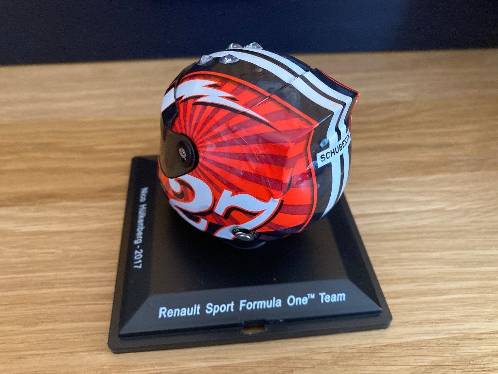 ✅ Nico Hülkenberg 1:5 helm 2017 Renault Formule 1 Spark, Verzamelen, Ophalen of Verzenden, Nieuw, Formule 1