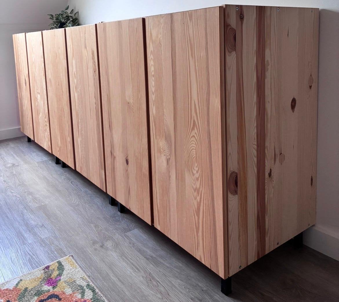 3x IKEA IVAR grenen kast met zwarte poten, Ophalen, Gebruikt