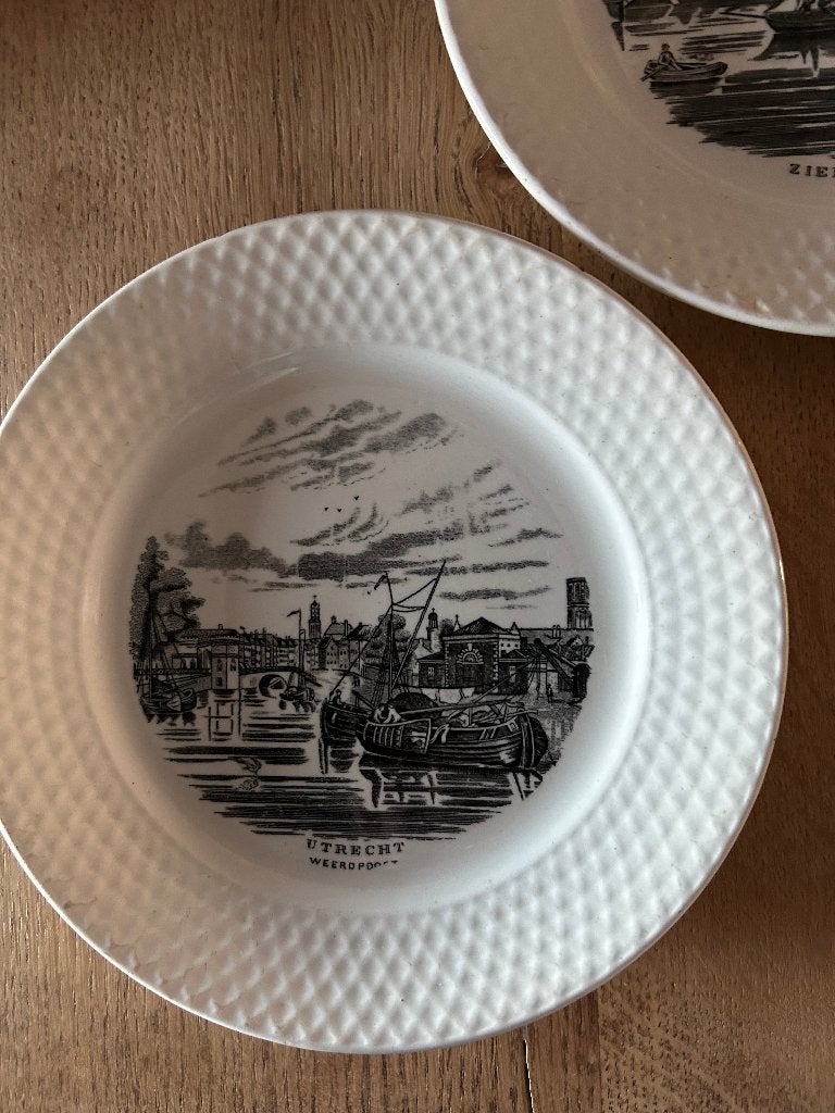 Bordje Petrus Regout Nederland, Antiek en Kunst, Antiek | Keramiek en Aardewerk, Ophalen of Verzenden