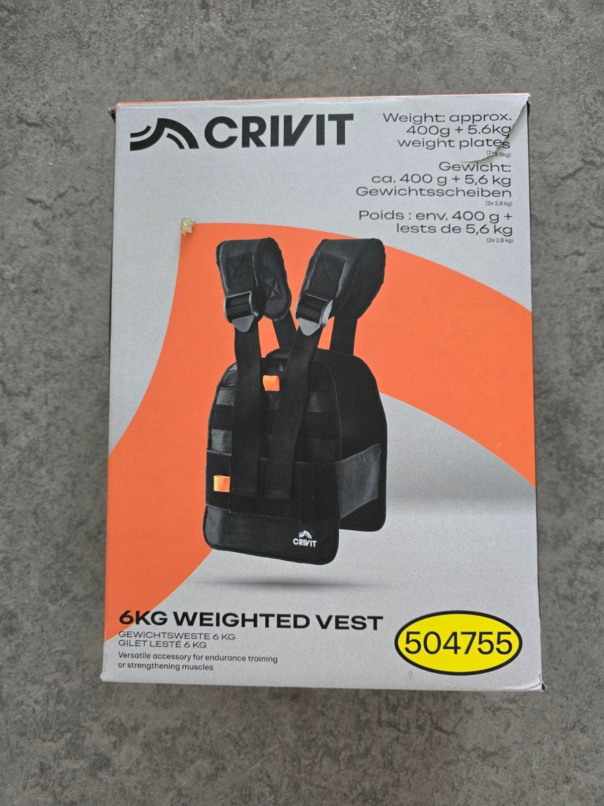 Crivit verzwaard vest 6 kg, Ophalen of Verzenden, Zo goed als nieuw