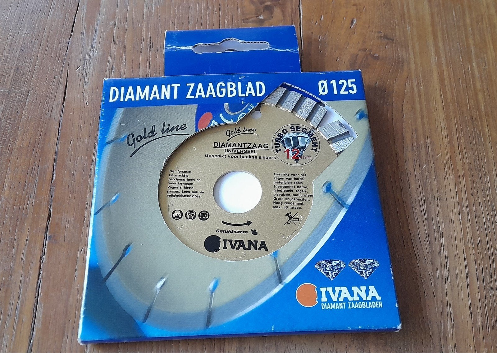 Ivana Goldline Diamantzaag 125mm, Ophalen of Verzenden, Nieuw, Minder dan 700 watt