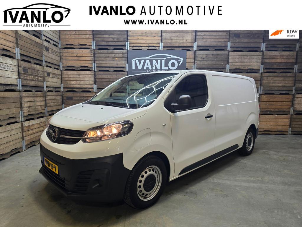 Opel Vivaro-e L2H1 Edition 75 kWh Lat om Lat Airco Cruise Na, Auto's, Bestelauto's, 136 pk, Gebruikt, Zwart, Leder en Stof