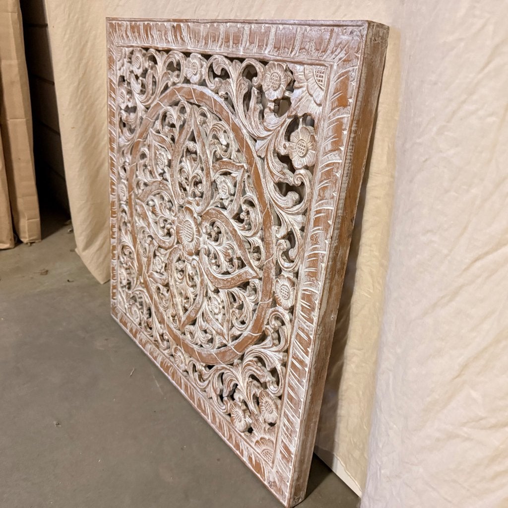 houten wandpaneel - 80 x 80 cm handgemaakt - Gratis bezorgd, TTM Wonen, Meubels – (Perzische) Tapijten en Woonaccessoires, Boho