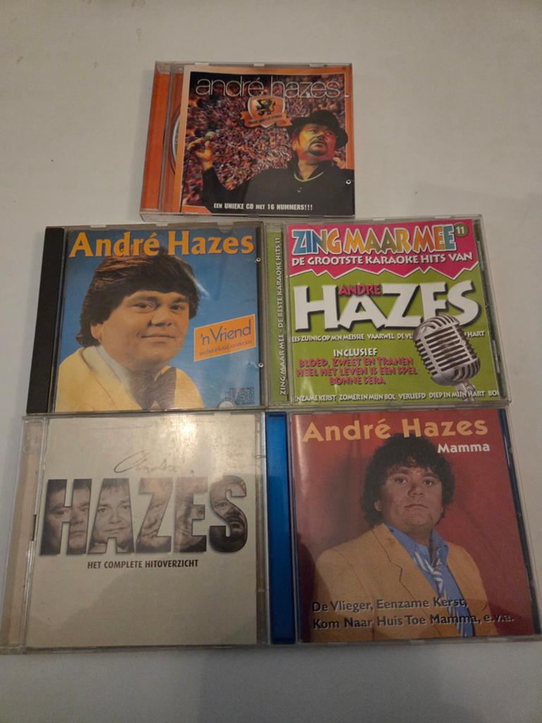 André Hazes CD Collectie - 5 Gebruikte CD's, Ophalen of Verzenden, Gebruikt, Levenslied of Smartlap