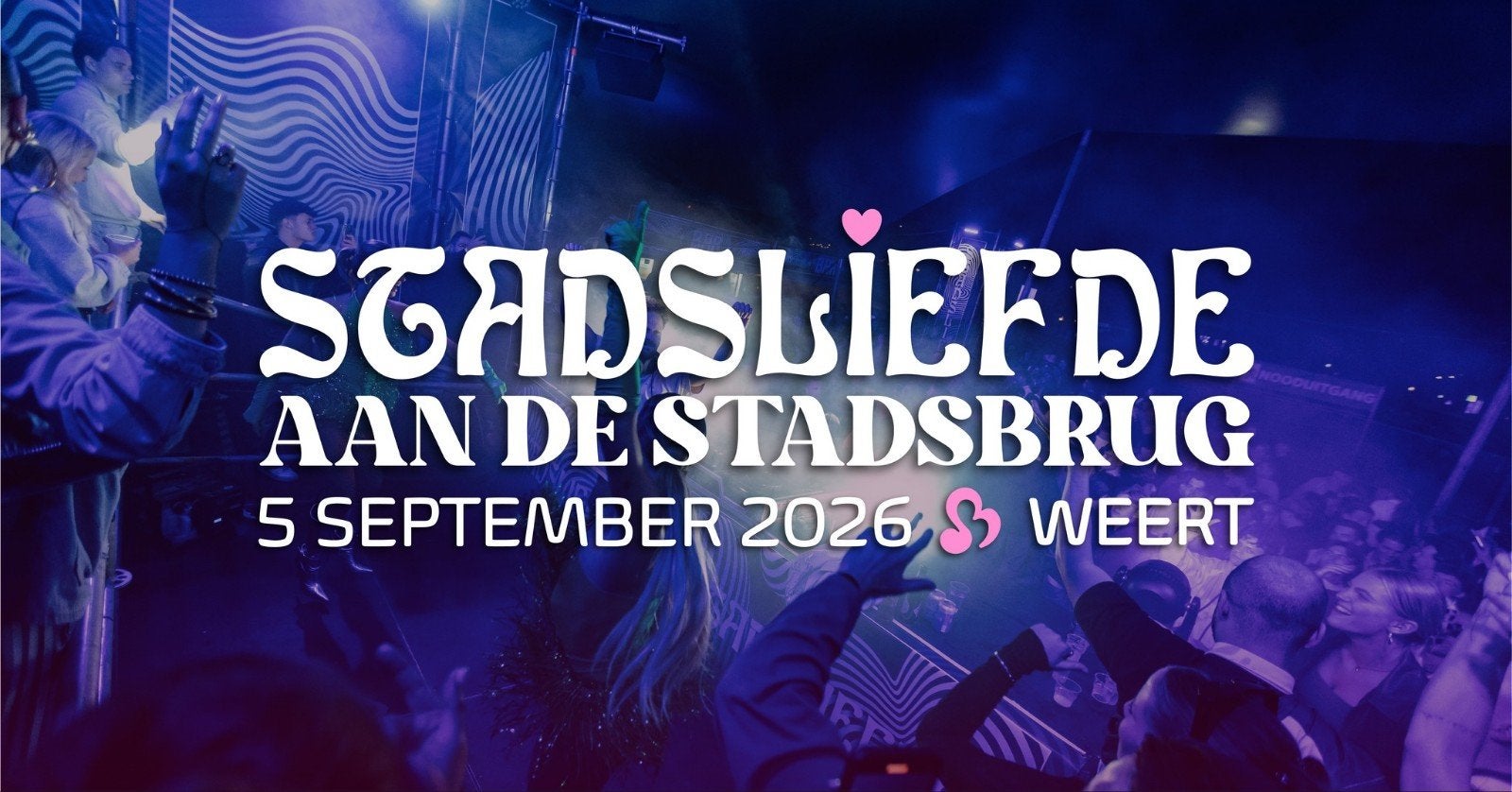 2 tickets Stadsliefde 5 september in Weert

Neem gerust een, Twee personen