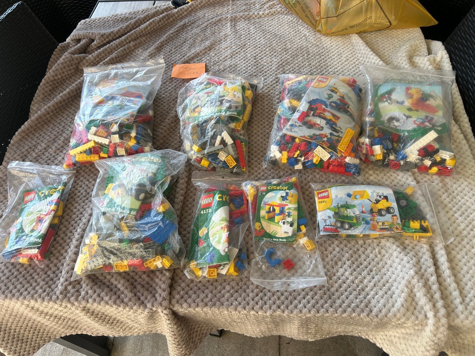 Lego 9x basic set, Ophalen of Verzenden, Zo goed als nieuw