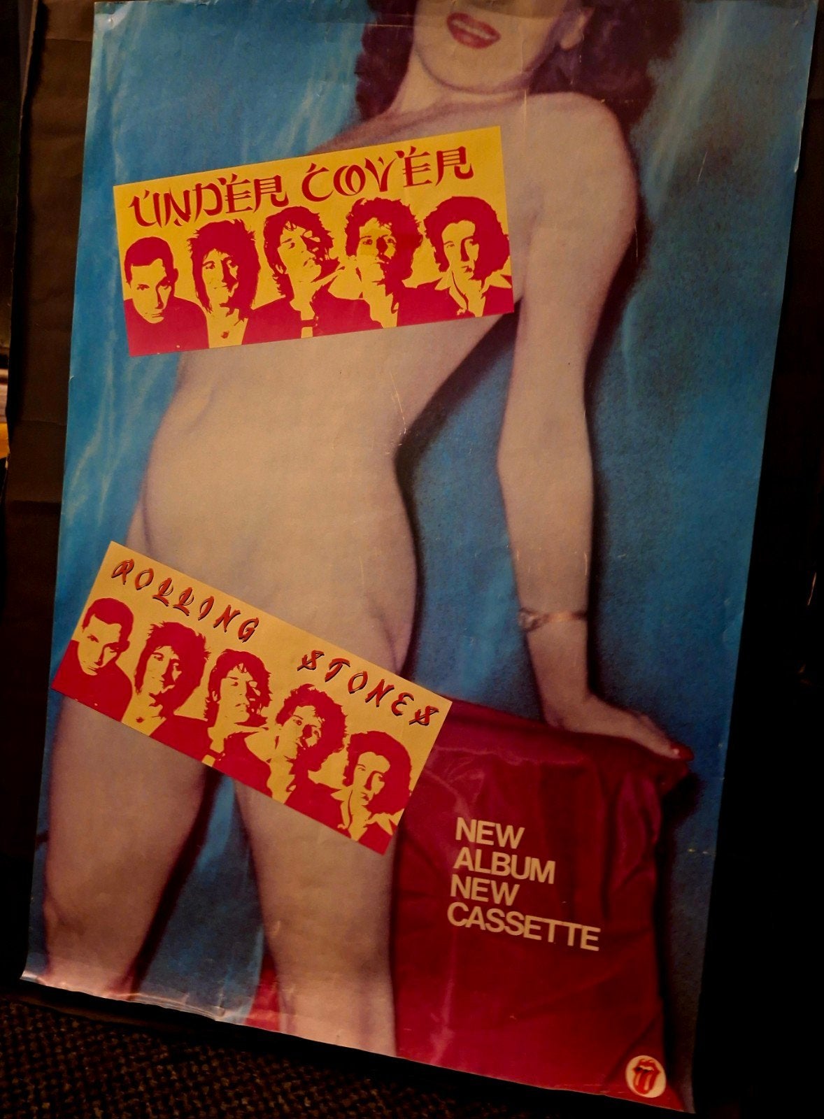 Rolling Stones - Undercover (Vintage Promotie Poster), Rock, Gebruikt, Ophalen of Verzenden, Promo