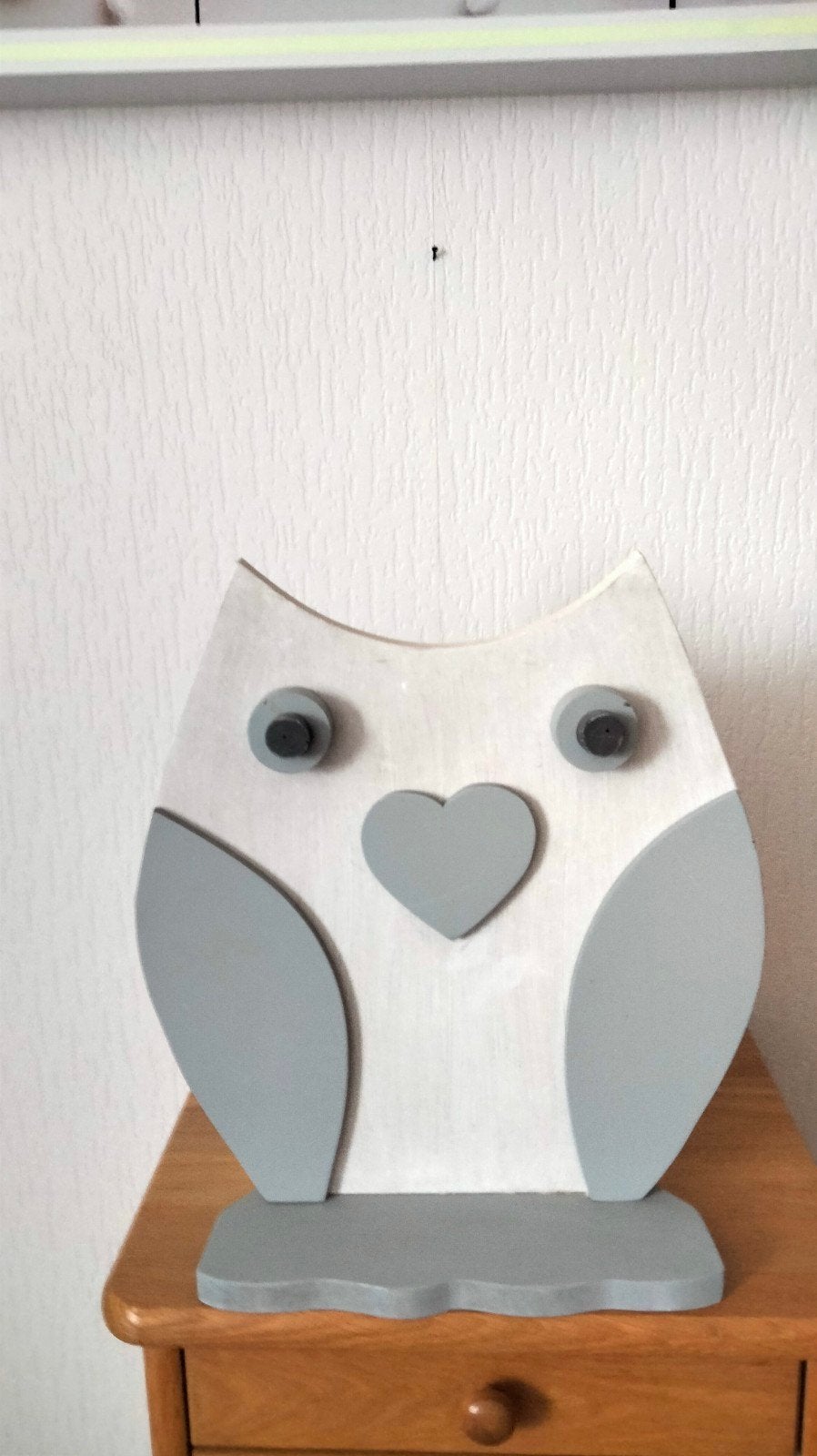 Leuke uil decoratie voor de kinderkamer, Ophalen, Hout, Zo goed als nieuw, Modern