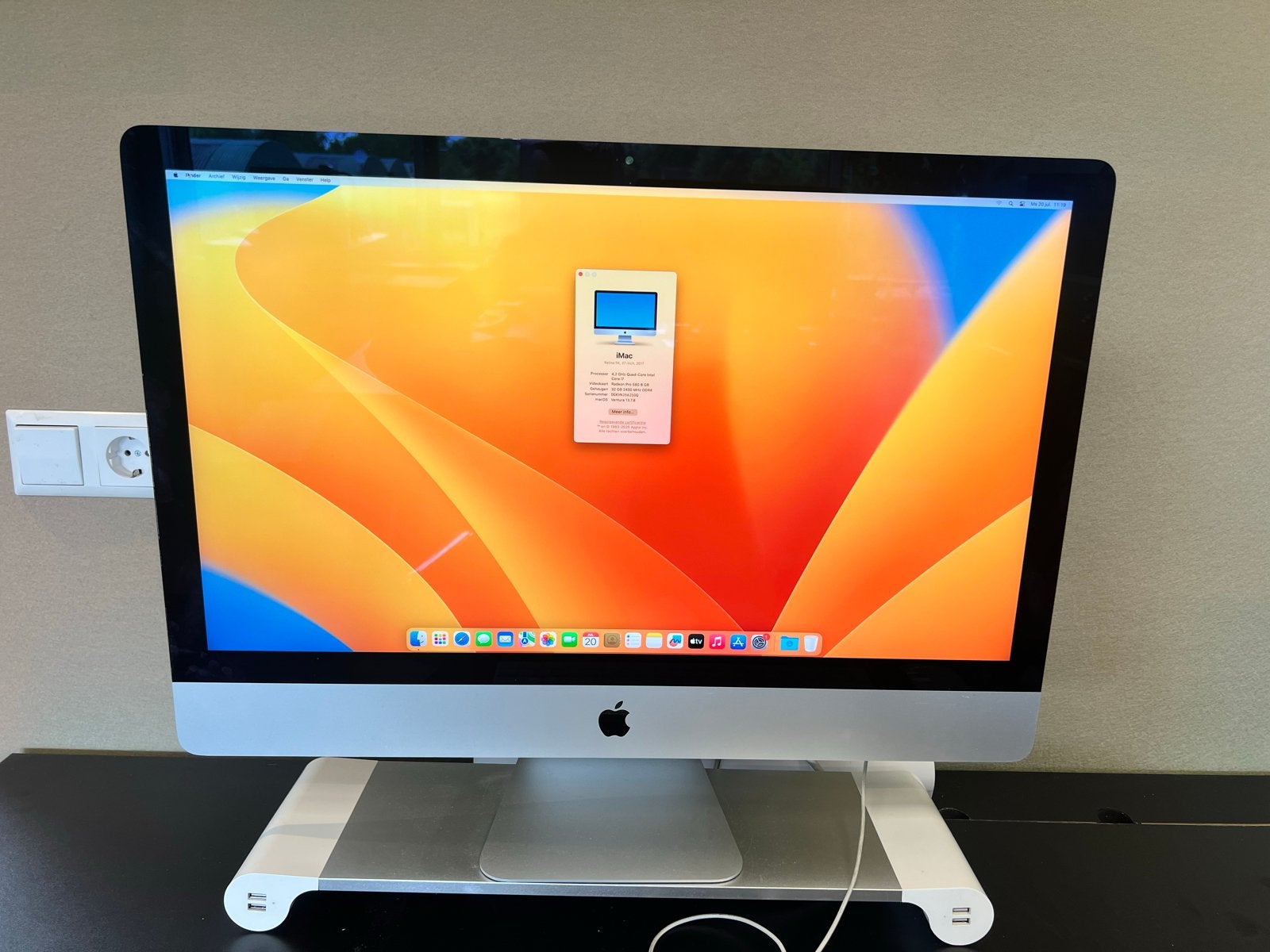 iMac Retina 5K, 27-inch, 2017 - 32GB RAM, 4.2 GHz i7, Computers en Software, Ophalen, Gebruikt, 32 GB, IMac