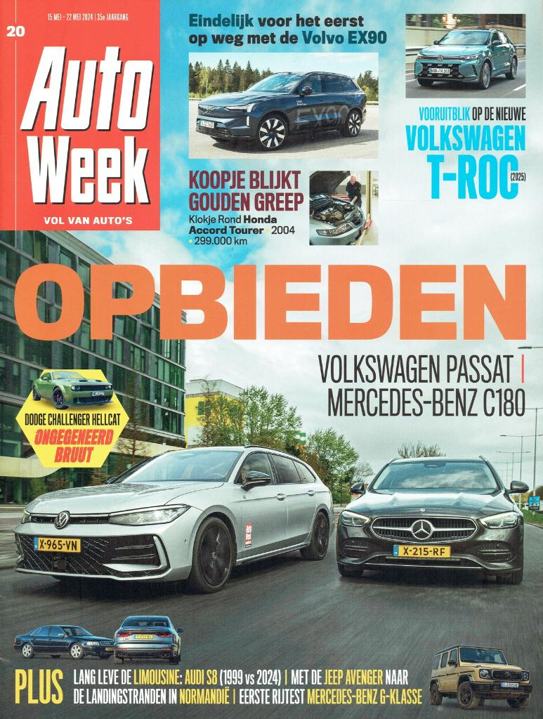 Autoweek 2024 nr. 20 (oa. Mercedes C180 & Volkswagen Passat), Verzenden, Gelezen, Algemeen