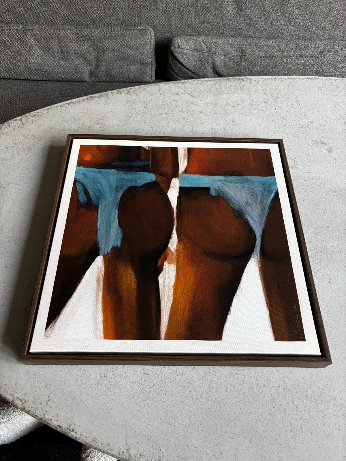 Modern art print: Sunkissed, Figuren, Hout, Ophalen of Verzenden, Ingelijst