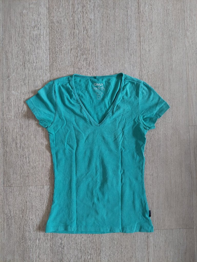 t-shirt groen, Ophalen of Verzenden, Zo goed als nieuw, Korte mouw, Maat 36 (S)