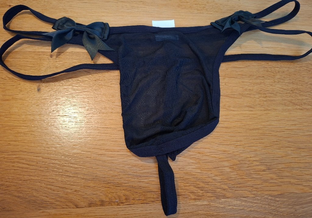 sexy herenstring maat L, Kleding | Heren, Verzenden, Zwart, Overige typen
