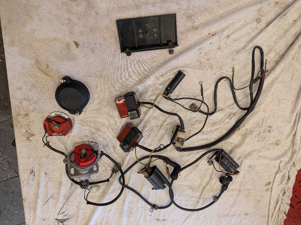motoplat ontsteking compleet, Ophalen of Verzenden, Gebruikt