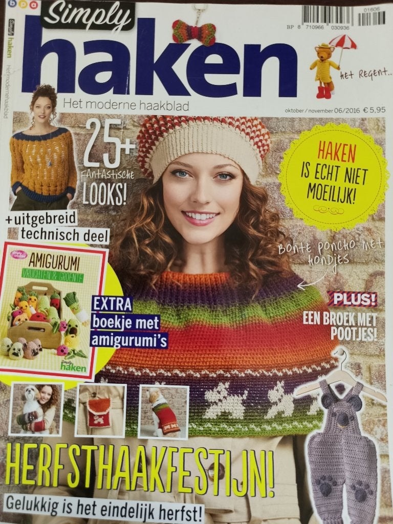 Simply haken oktober november 2016, Boeken, Breien en Haken, Simply haken, Ophalen of Verzenden, Zo goed als nieuw