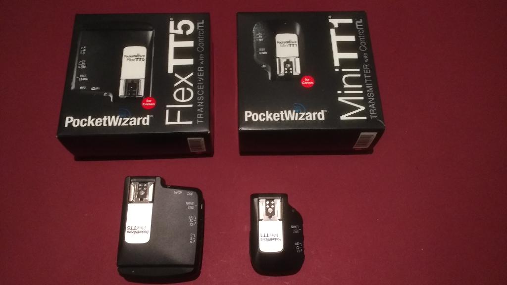 Pocketwizard mini TT1 flexTT5 Canon remote flash trigger, Ophalen of Verzenden, Zo goed als nieuw, Canon