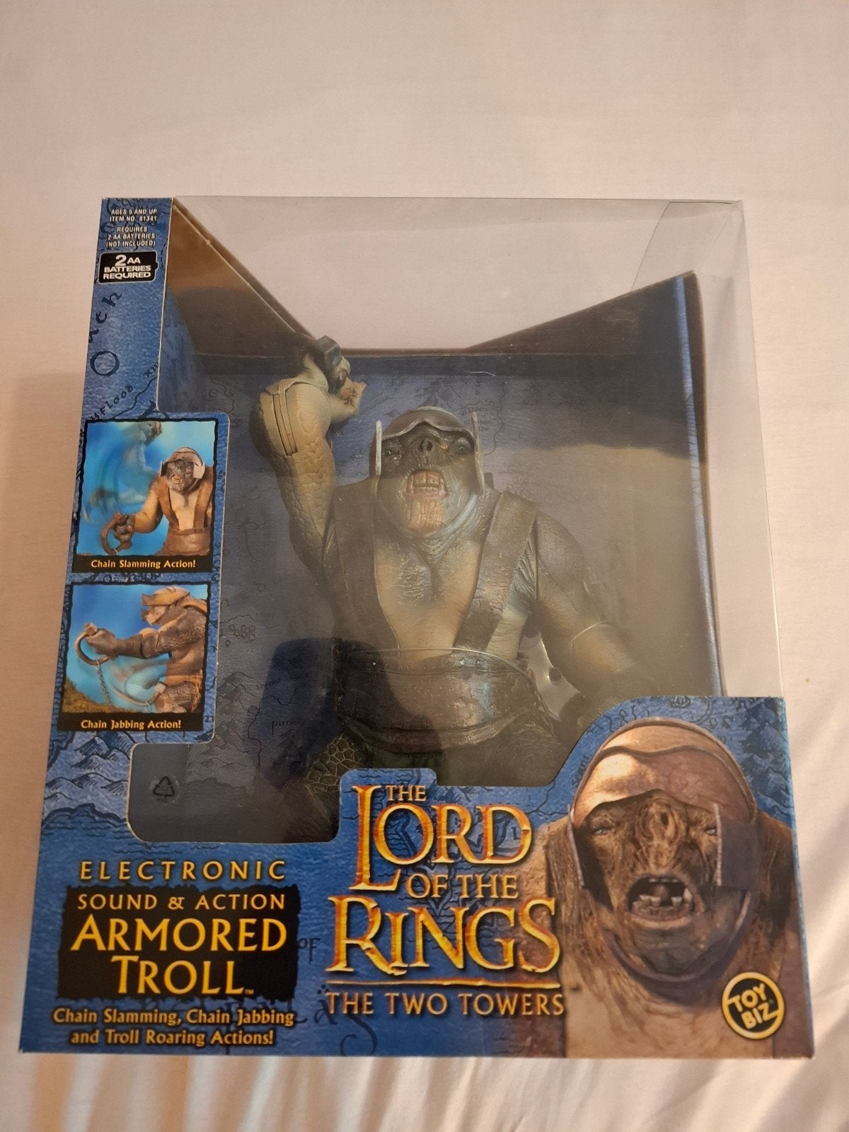 ToyBiz Lord of the Rings Two Towers Armored Troll NIEUW, Verzamelen, Ophalen of Verzenden, Nieuw, Actiefiguurtje