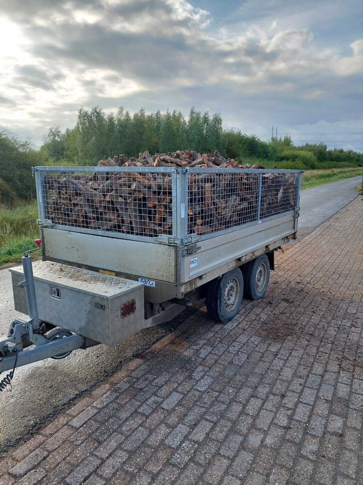 Droog haardhout, 6 m³ of meer, Ophalen, Elzenhout, Blokken