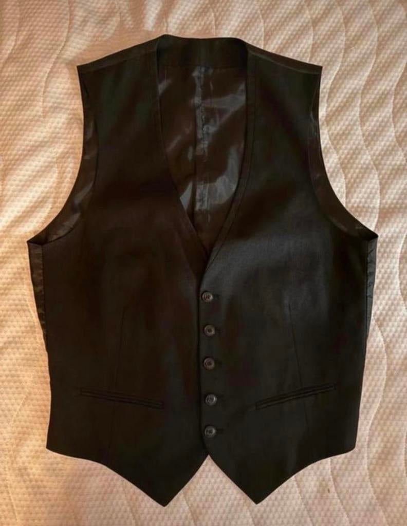 Zwart gilet Angelo Litrico, Kleding | Heren, Kostuums en Colberts, Ophalen of Verzenden, Nieuw, Maat 46 (S) of kleiner, Zwart