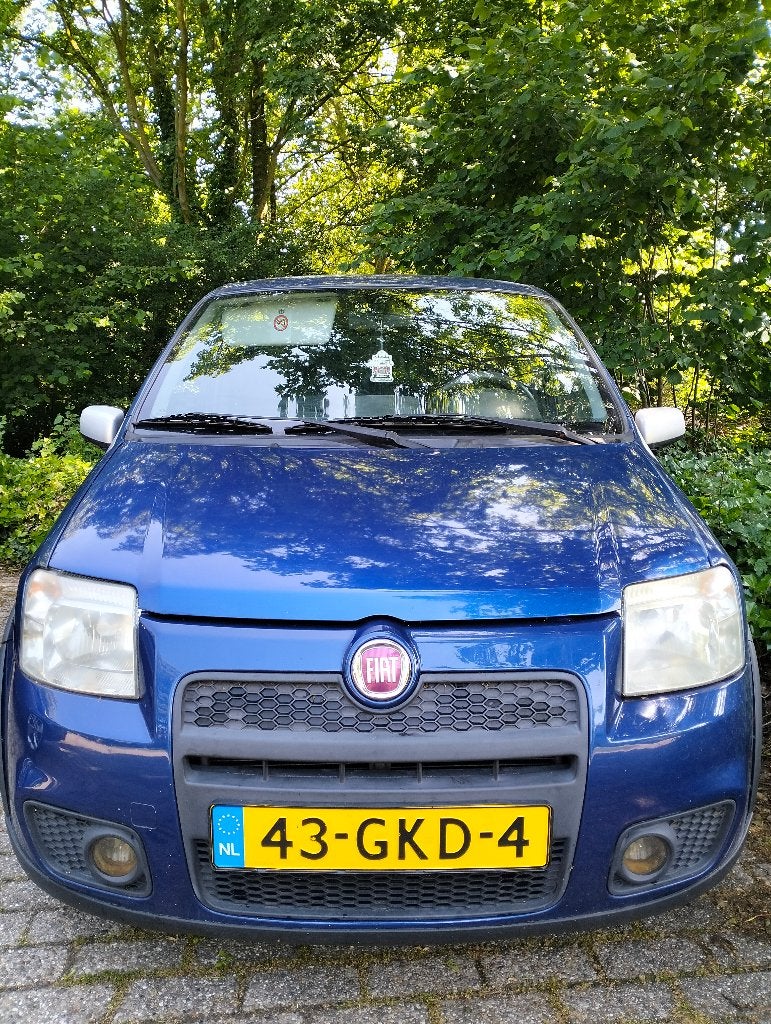 Fiat Panda 1.4 16V 100HP 2008 Blauw, Voorwielaandrijving, 31 €/maand, 100 pk, Origineel Nederlands