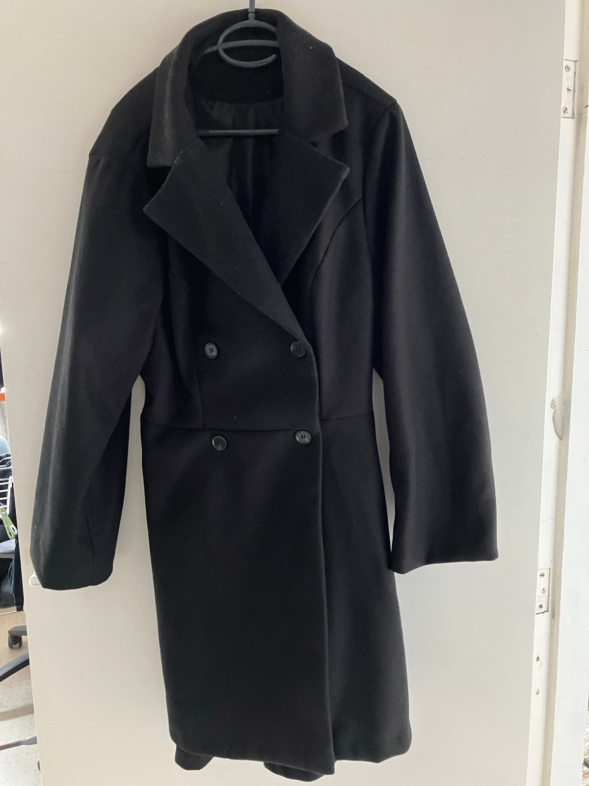 Nieuwe zwarte tussenjas/trenchcoat maat 48, Ophalen of Verzenden, Nieuw, Maat 46/48 (XL) of groter, Zwart