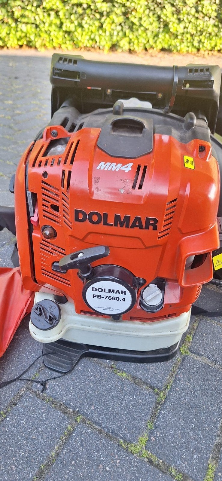 Dolmar PB-7660.4 Ruggedragen Bladblazer, Tuin en Terras, Ophalen, Benzine, Gebruikt, Ruggedragen