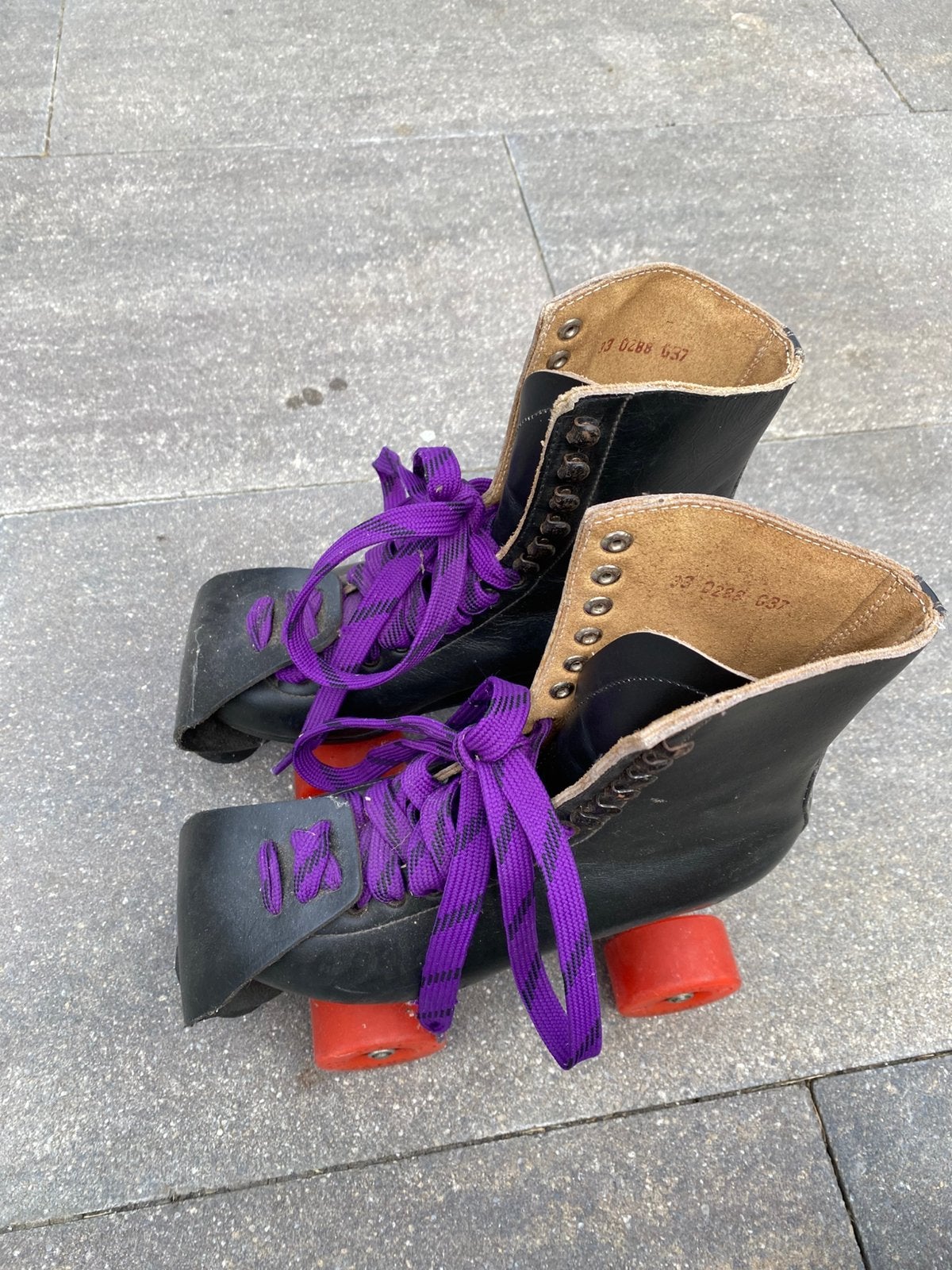 Echt leren rolschaatsen, Ophalen, Zo goed als nieuw, Dames