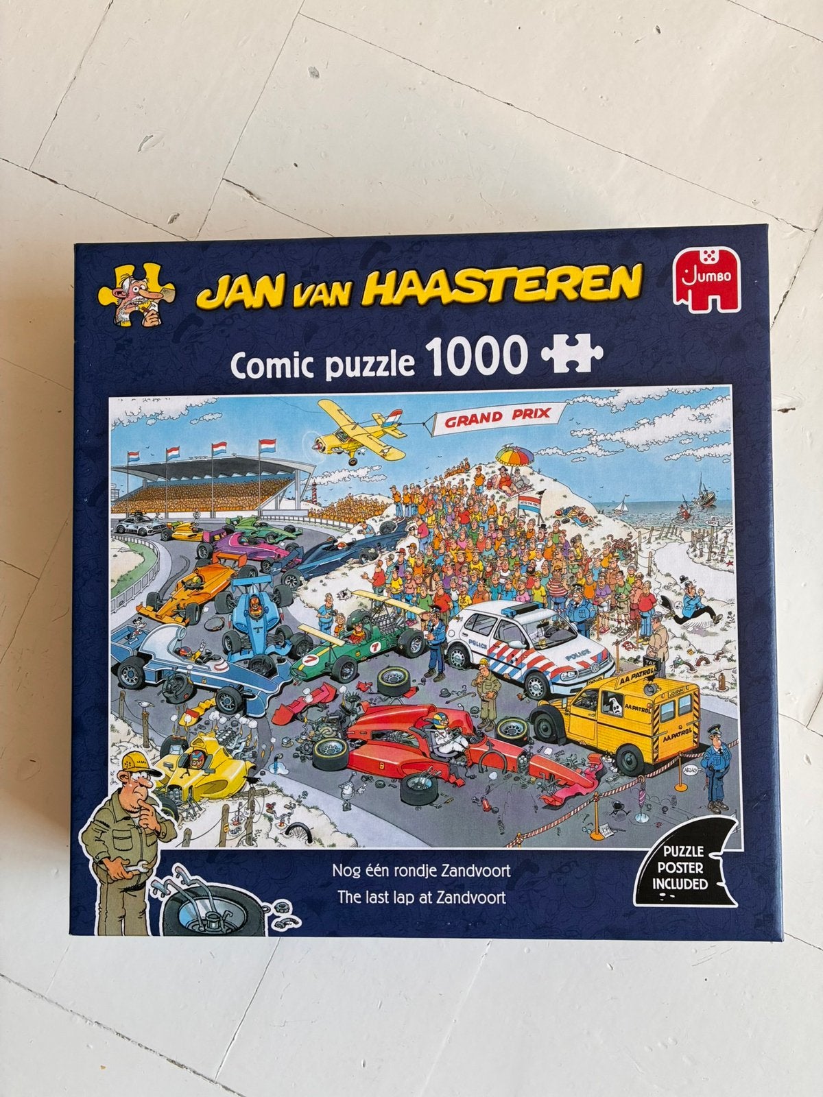 Jan van Haasteren puzzel - Nog één rondje Zandvoort 1000 st., Ophalen, 500 t/m 1500 stukjes, Zo goed als nieuw